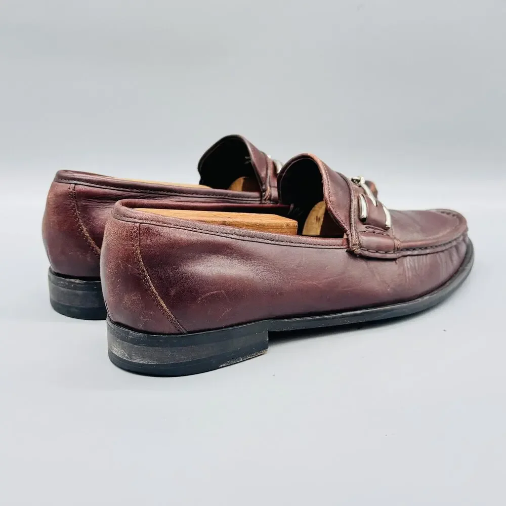 Cole Haan Shoes Mens 8.5 Brown Leather Vtg Air Bit Loafer Casual Preppy 90s
